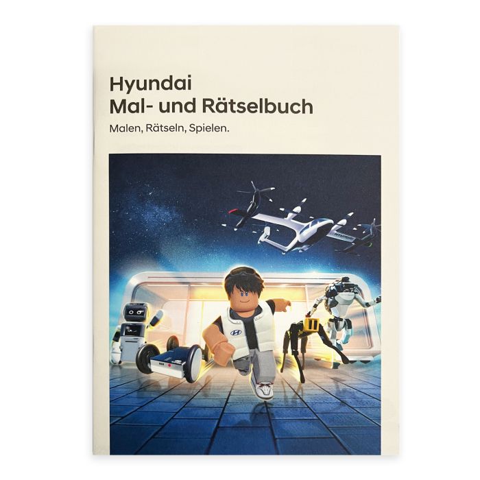 Hyundai Kinder Mal- und Rätselbuch