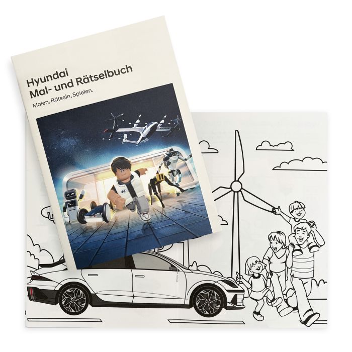 Hyundai Kinder Mal- und Rätselbuch